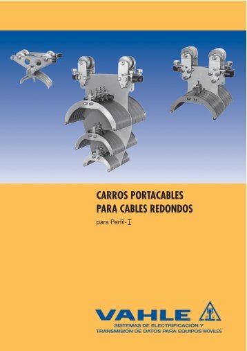 Carros portacables para cables redondos en perfil - Vahle