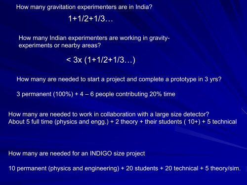 Experiment - iucaa