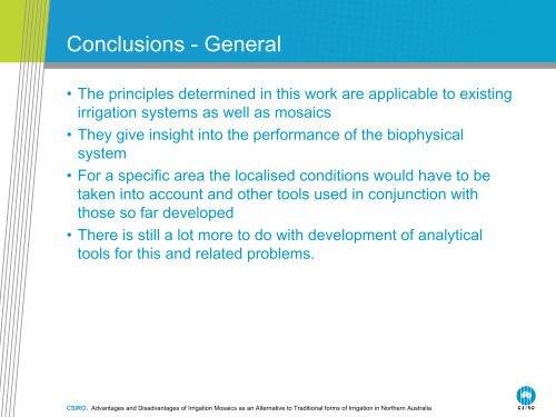 Advantages and Disadvantages of Irrigation ... - Riversymposium