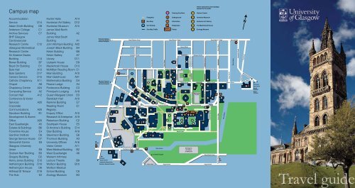 University Of Glasgow Map Campus Map