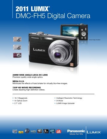 2011 LUMIX® DMC-FH5 Digital  Camera - Panasonic