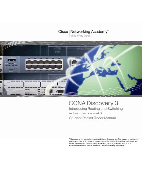 The Routing Table (3.5) > Cisco Networking Academy's Introduction