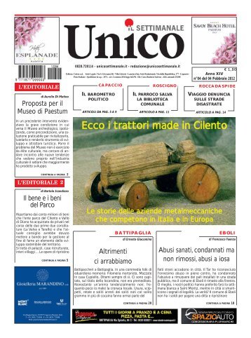 Ecco i trattori made in Cilento - Unico