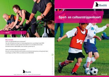 Sport- en cultuurstrippenkaart - Gemeente Hoorn