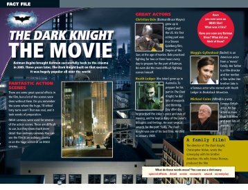 The Dark Knight: Fact File - Scholastic