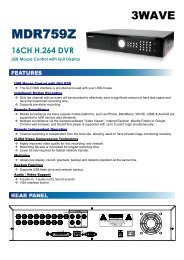 MDR759Z 16CH H.264 DVR - Unitech