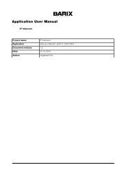 IP Intercom User Manual V1.12 (PDF) - Barix