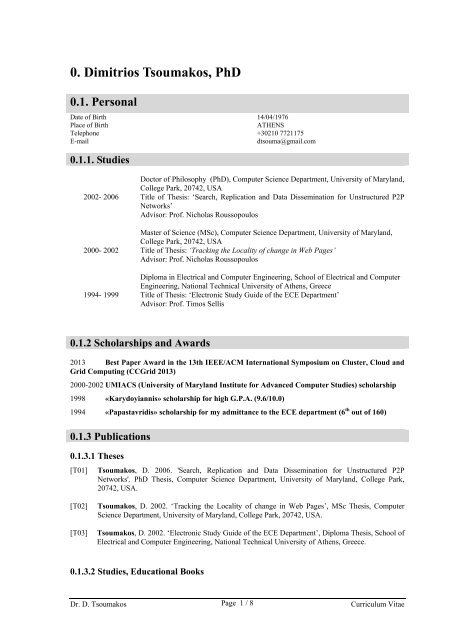 CV (english) - Computing Systems Laboratory