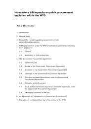 WTO Procurement Bibliography - unpcdc