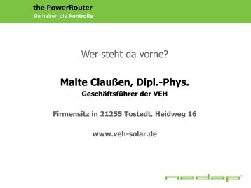 the PowerRouter - SolarZentrum Hamburg