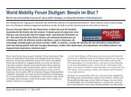 World Mobility Forum Stuttgart: Benzin im Blut ? - solar+mobil+net