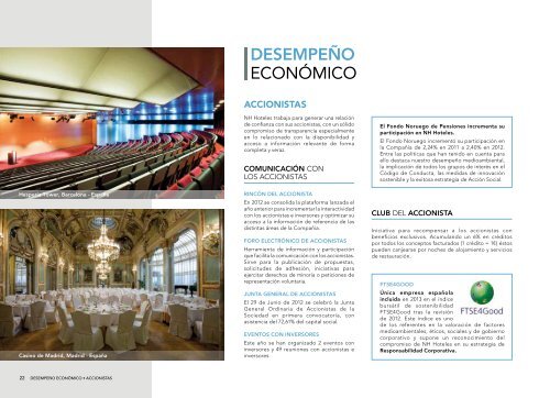 INFORME ANUAL 2012 - NH Hoteles