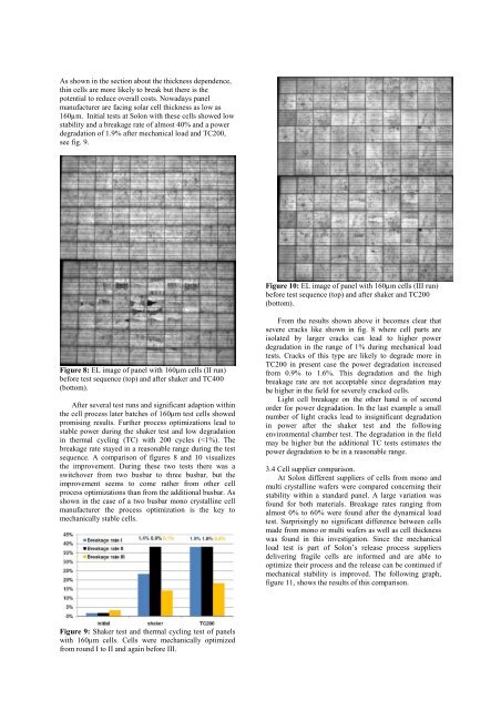 mechanical stability of solar cells within solar panels - Solon