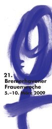 21. Bremerhavener Frauenwoche - Bremische Zentralstelle fÃ¼r die ...