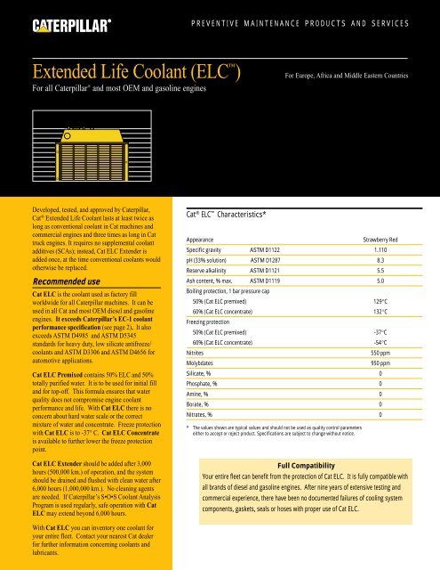 Extended Life Coolant - PEHP9557