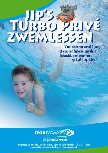 Turbo PrivÃ© zwemlessen - Sportfondsen