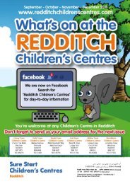 Autumn Winter Season 2012 Redditch Borough Council