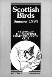 Vol. 17 No. 3 - The Scottish Ornithologists' Club