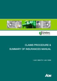 Insurance Manual including Claims Procedures_AON_2008