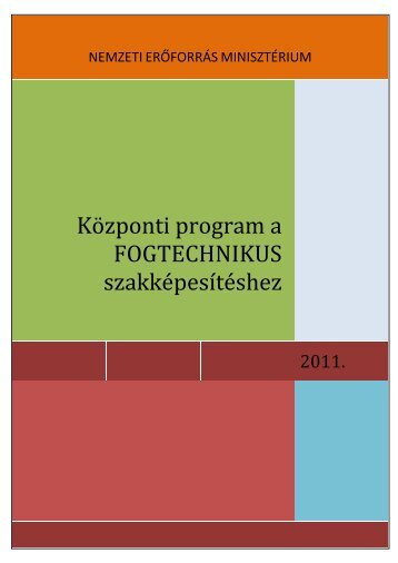 19635-4/2011/EAHUF kÃ¶zlemÃ©nyben kiadott kÃ¶zponti program (.PDF)