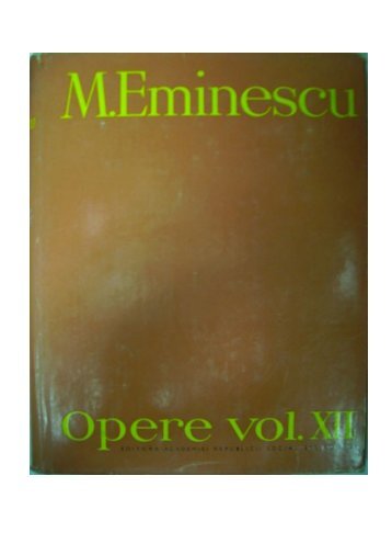 Mihai Eminescu, Opere vol XII, Publicistica