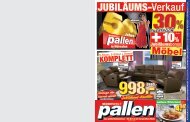 Jubiläums-Knaller - Wohnwelt Pallen