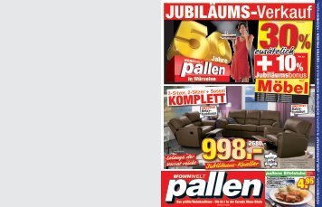 Jubiläums-Knaller - Wohnwelt Pallen