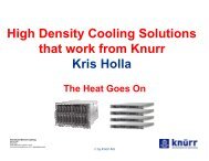 Knurr Integrated Heat Exchanger Rack Systems