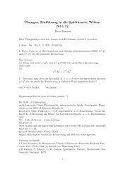¨Ubungen, Einführung in die Spieltheorie, WiSem 2011/12
