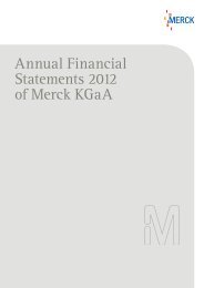 Annual Financial Statements 2012 of Merck KGaA