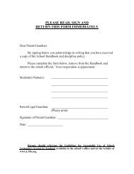 Student Handbook - Lincoln Elementary District #156 - Website