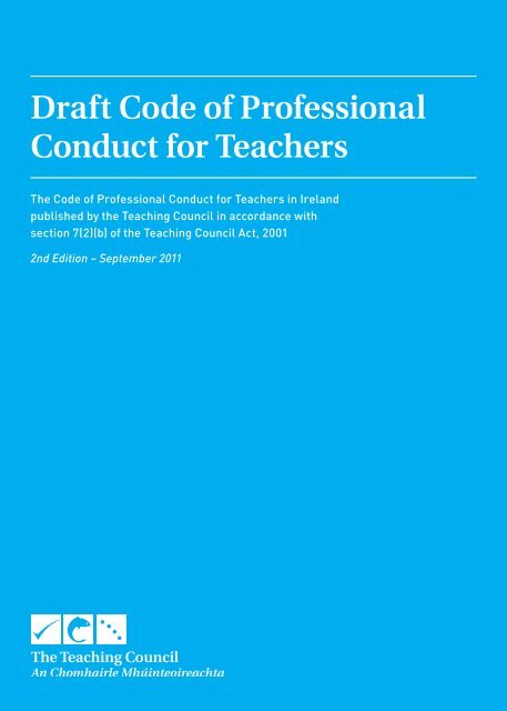 Draft Code Of Professional Conduct For Teachers Tui Draft Code Of Professional Conduct For Teachers Tui