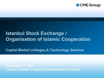 Thomas Krabbe, CME Group-Capital Markets Linkages Seminar - OIC