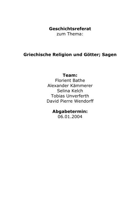 Griechische Religion Und Gotter Sagen Team Palkan