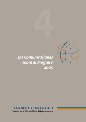 Las Comunicaciones Sobre El Progreso 2005 - Pacto Global