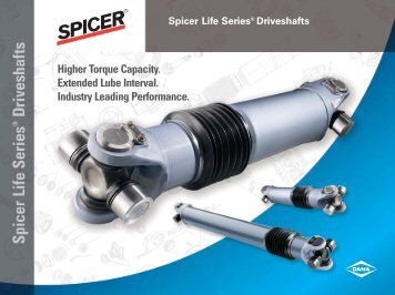 hd spl driveshaft trifold brochure - The Expert - Dana Corporation