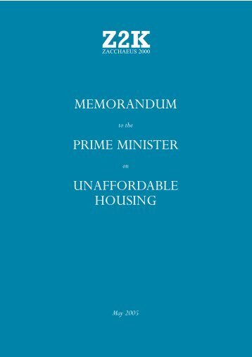 Memorandum-to-the-Prime-Minister-on-Unaffordable-Housing