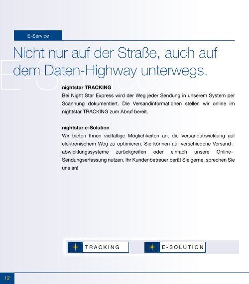 Eine interaktive Unternehmensgeschichte. - Night Star Express GmbH