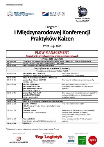 flow management - Kaizen Institute