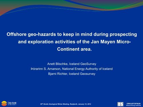 Geohazards to be kept in mind during prospecting and exploration ...