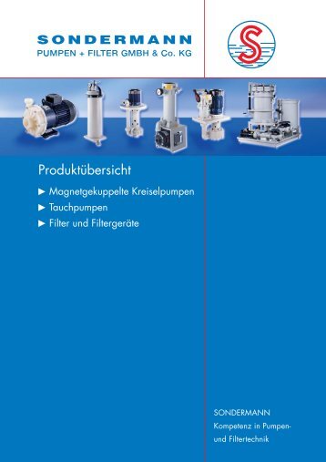 Fax 0 22 03/93 94-48 - SONDERMANN Pumpen + Filter GmbH & Co ...