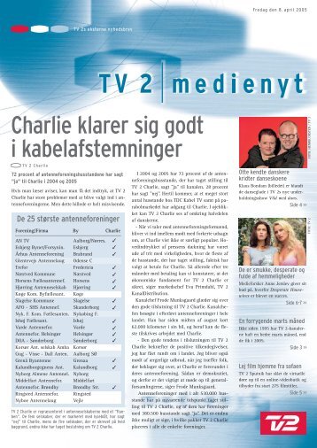 Charlie klarer sig godt i kabelafstemninger - Tv2