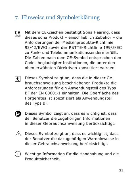 sona:vogue micro Gebrauchsanweisung (PDF, 736kB)