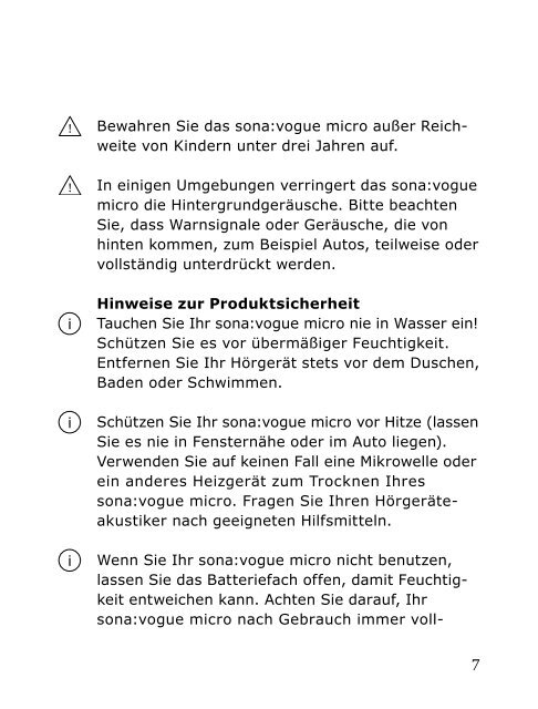 sona:vogue micro Gebrauchsanweisung (PDF, 736kB)