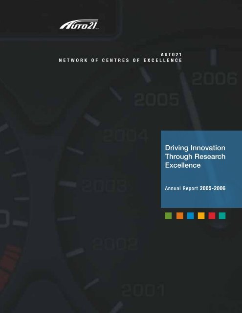 Driving Innovation Through Research Excellence - AUTO21