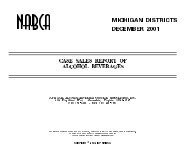 MICHIGAN DISTRICTS DECEMBER 2001 - nabca