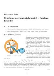 Studium mechanickÃ½ch kmitÅ¯ - Pohlovo kyvadlo - Herodes