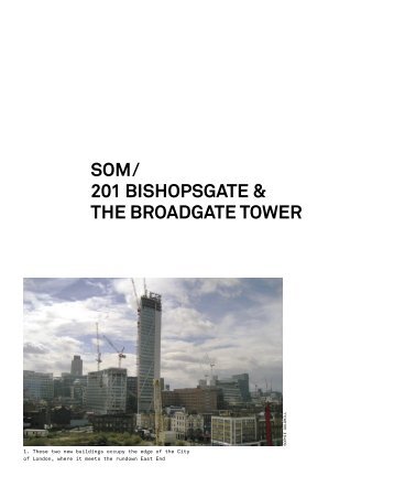 201 bishopsgate & the broadgate tower - Skidmore, Owings & Merrill ...