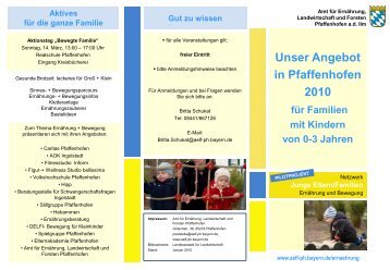 Unser Angebot in Pfaffenhofen 2010 fÃ¼r Familien mit Kindern von 0 ...