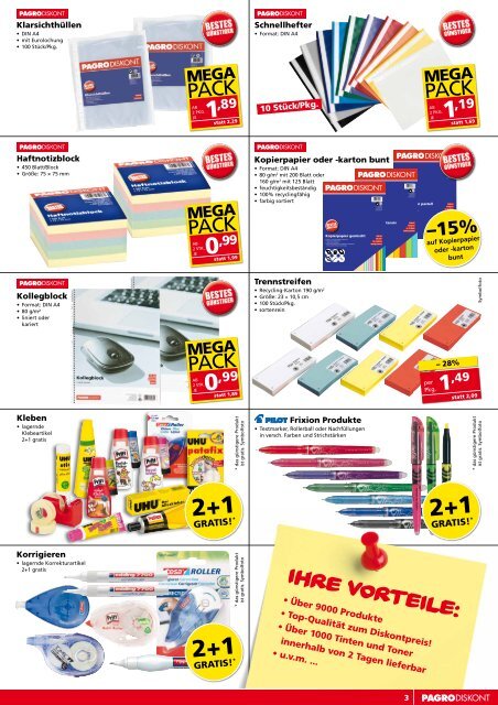 Flugblatt downloaden (PDF) - PAGRO Diskont